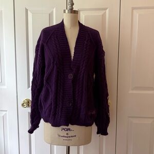 Taylor Swift Speak Now Deep Purple Women's Cardigan